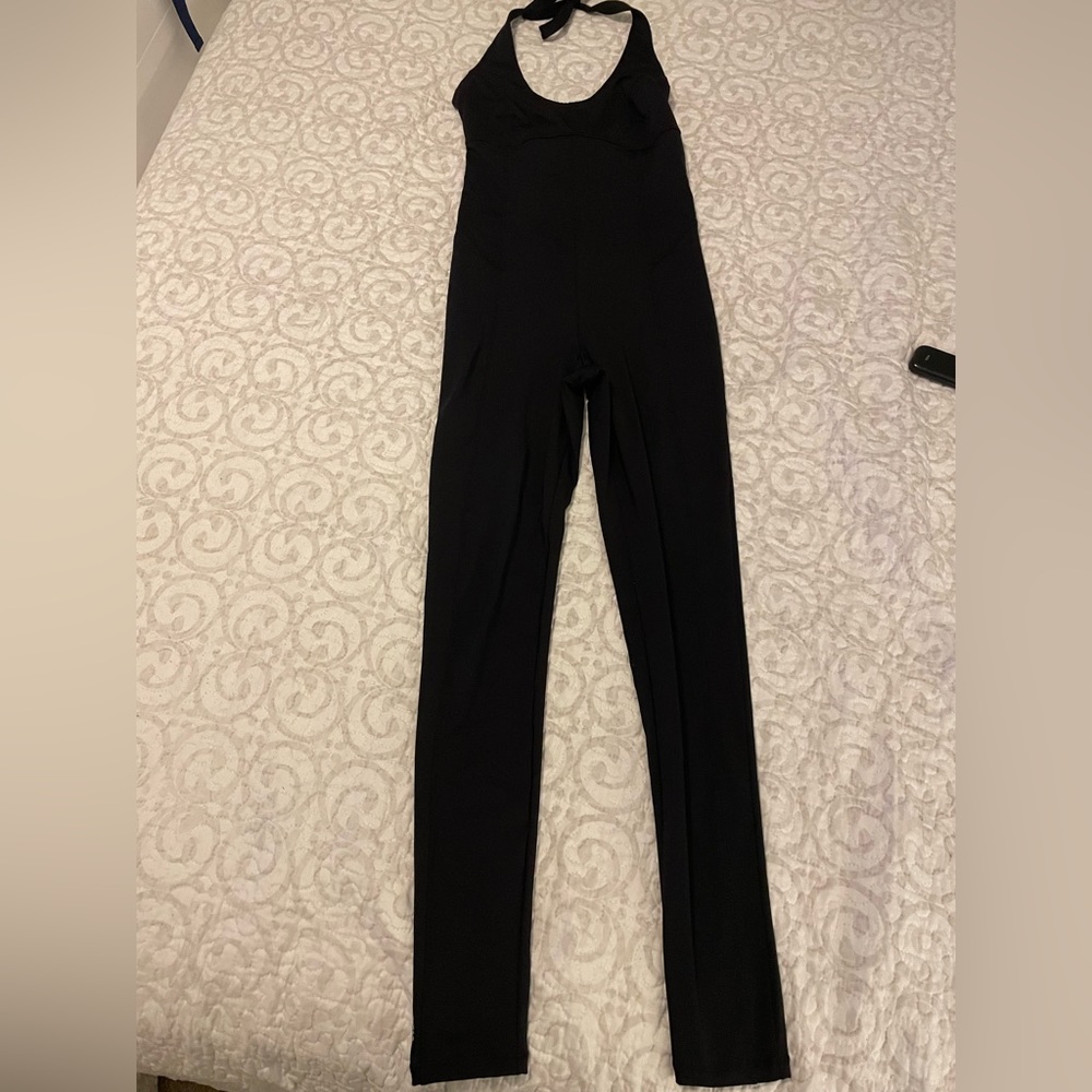 Free People FP Movement Unitard One Piece women’s XS black open back halter